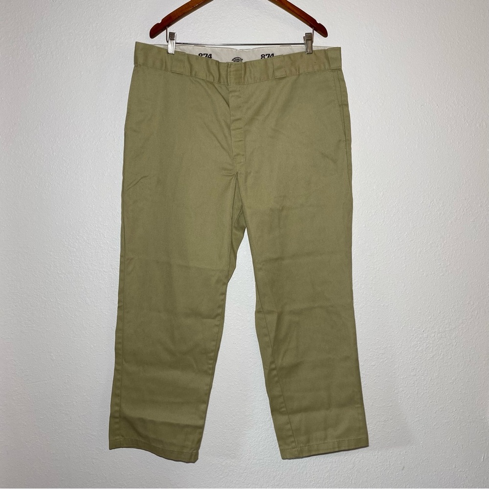 Dickies Original Fit 874 Pants Khaki Chino Work Outdoor Straight Leg Men’s 40x29